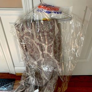 Queen gray and lavender paisley pottery barn duvet cover